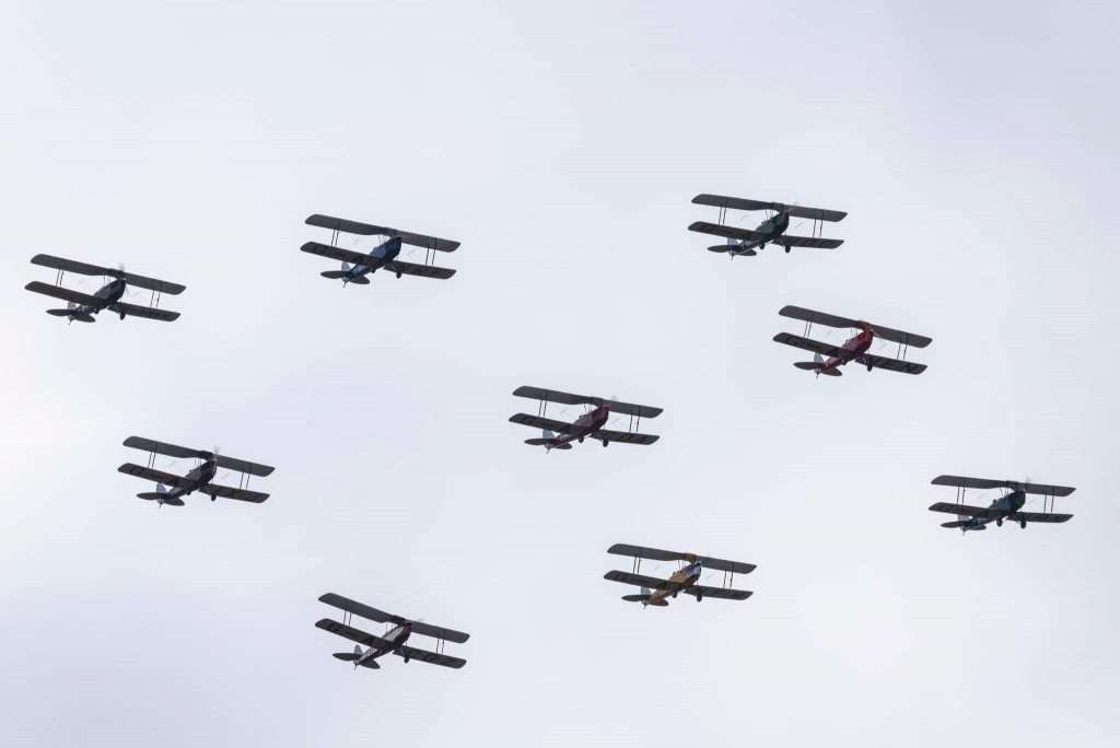 Diamond 9 tiger moth Display team
